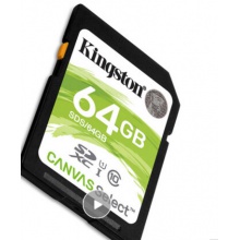 金士顿（Kingston）64GB SD 存储卡 U1 C10 高速升级版 高品质拍摄全高清视频 终身保固