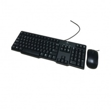罗技（Logitech）MK100 键鼠套装 有线键鼠套装 办公键鼠套装 全尺寸 黑色 P口键盘 U口鼠标