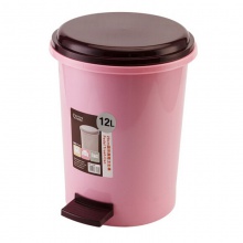 厨房卫生间双层脚踏垃圾桶 家用翻盖大号带盖脚踩干湿垃圾桶 粉色