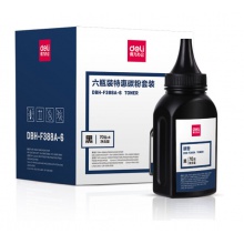 得力（deli）6瓶装 DBH-F388A6 388AT硒鼓碳粉/墨粉（适用惠普 P1007/P1008/P1106/P1108/M1136/M1213nf）