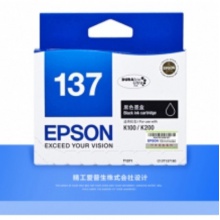 墨盒 爱普生（EPSON） T137黑色墨盒 适用K100 K200 K105 K205 T1371黑色