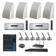 视频会议无线会议设备音响套装 包安装、调试、线材、辅料